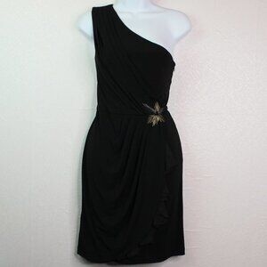 Max & Cleo Black One Shoulder Coctail Dres…